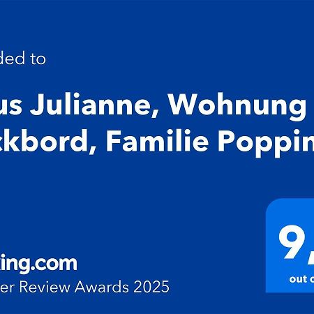 Haus Julianne, Wohnung Backbord, Familie Poppinga Norderney Eksteriør bilde